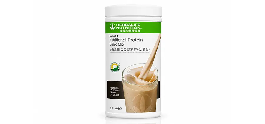 Herbalife Formula 1 Nutritional Protein Drink Mix-Cookies'n Cream