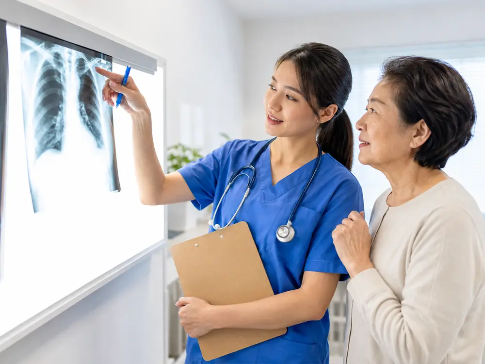 Three-AI Lung Cancer Care